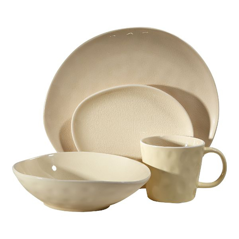 Vie Naturelle 16 Piece Dinner Set, Cream-0