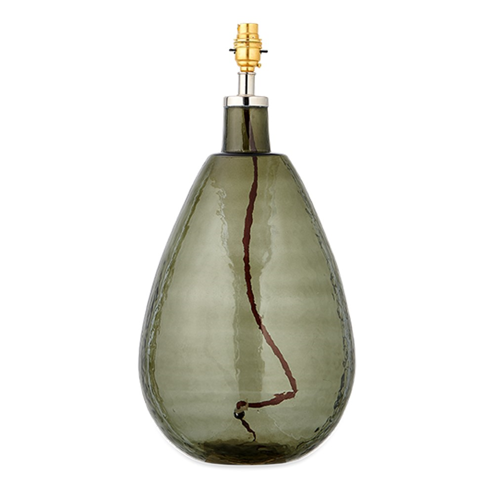 Baba Glass Lamp, H50cm, Green Smoke-3