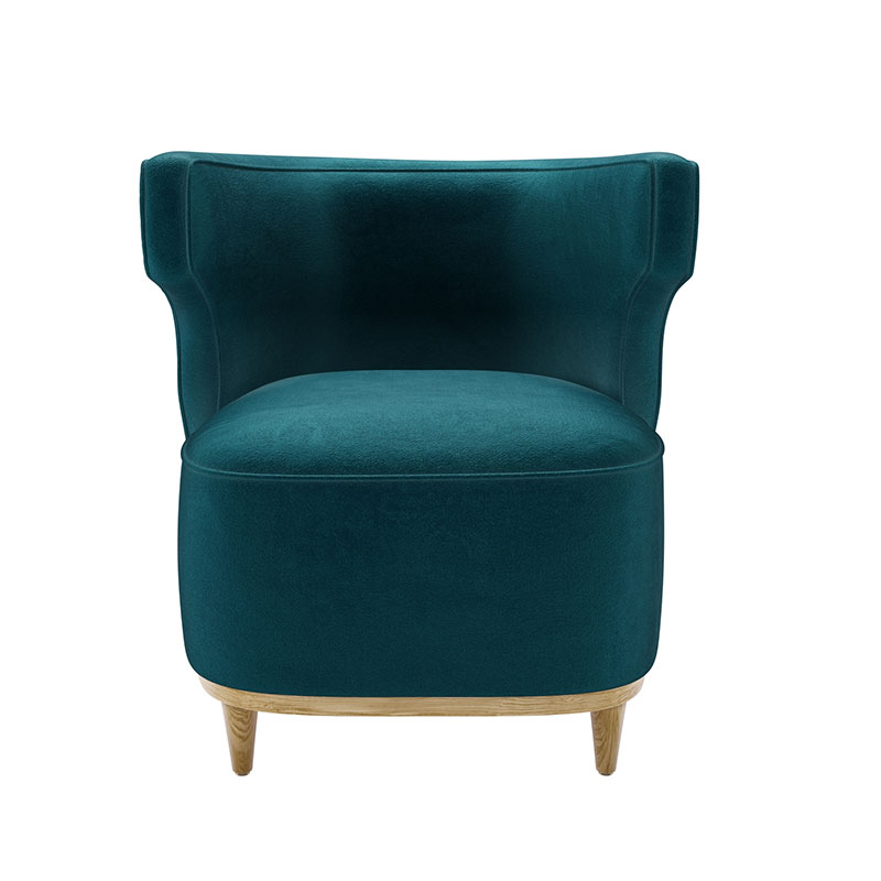 Edie Armchair, Deep Turquoise-0