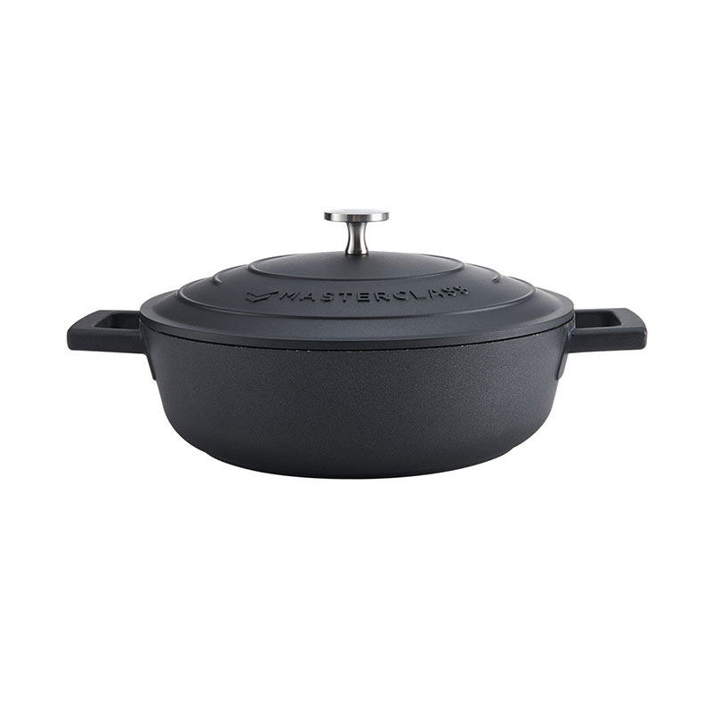 Cast Aluminium Casserole Dish, 2.5L, Black-2