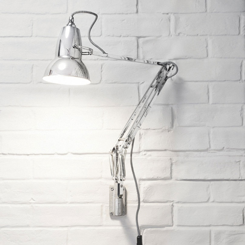 Original 1227 Lamp with Wall Bracket, Bright Chrome-0