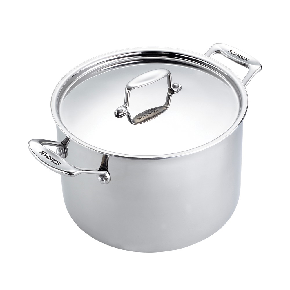 Fusion 5 Stock pot with lid, 7.6 litre - D24, stainless steel-0