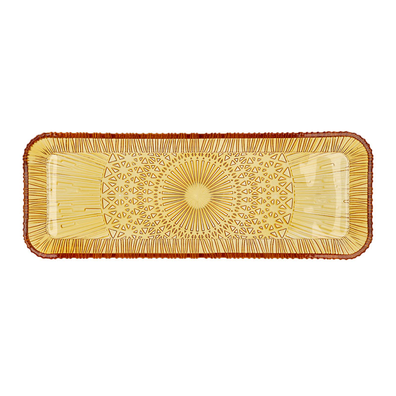 Kusintha Serving Dish, L38 x W14cm, Amber-2