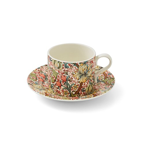 Morris & Co Teacup and Saucer, 280ml, Golden Lily-0