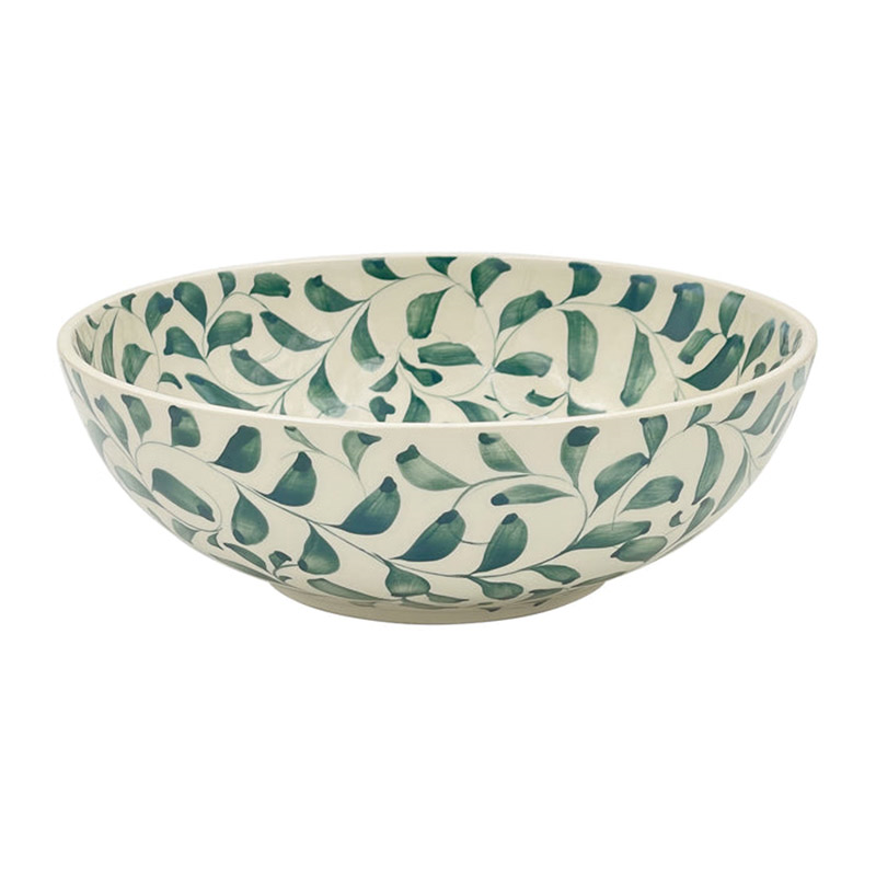 Scroll Bowl, D22 cm, Green-0