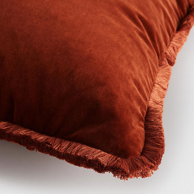 Margeaux Cushion, 68 x 65cm, Rust-1