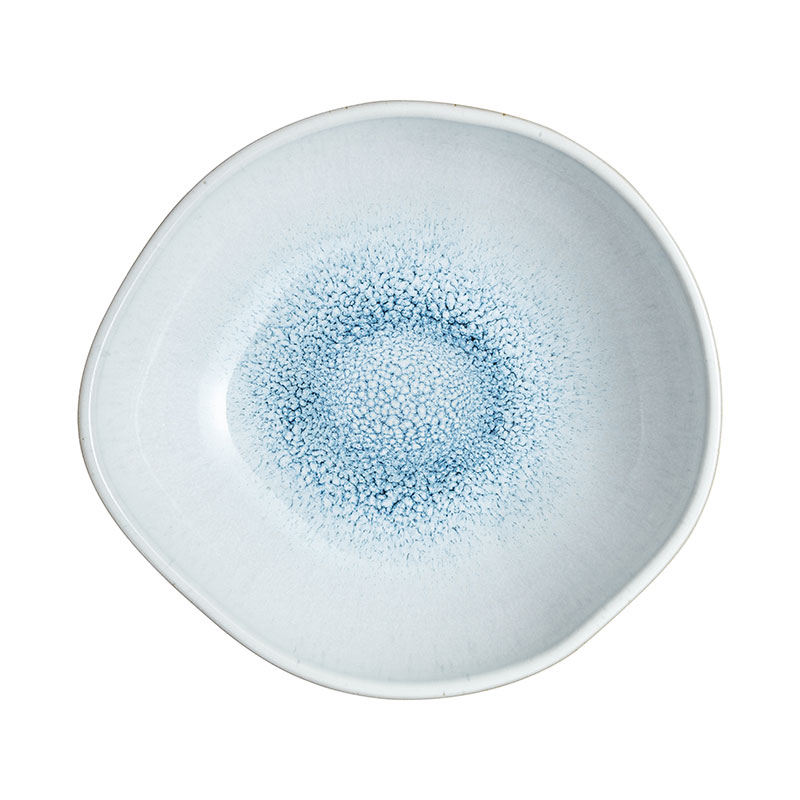 Kiln Blue Medium Organic Dish, L19 x W18cm-1