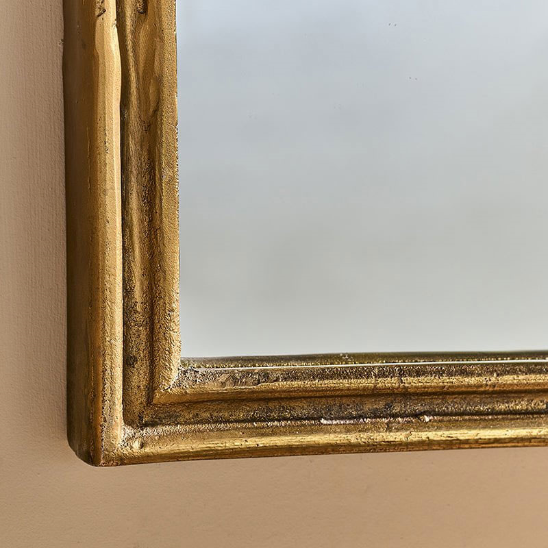 Almora Arched Mirror, H65 x W80cm, Antique Brass-5