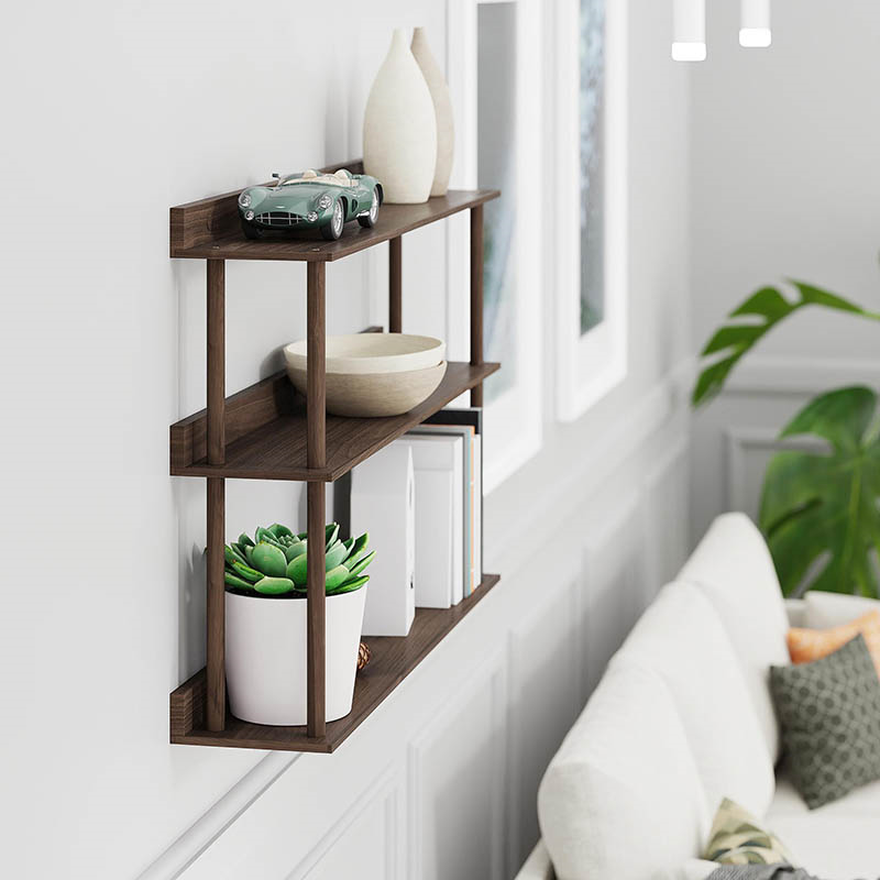 Platform 3 Shelf, H64 x W100cm, Walnut-1