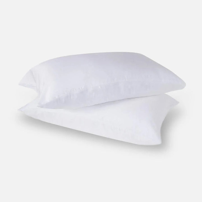 Eucalyptus Silk Pair of Standard Pillowcases, White-4