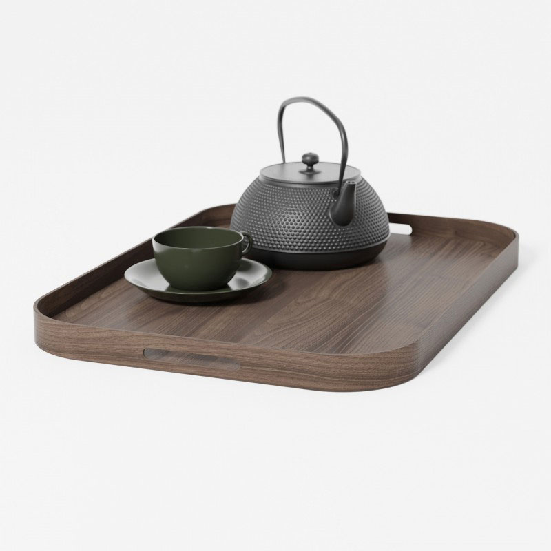 Bellhop 558 Rectangular Tray, Walnut-4