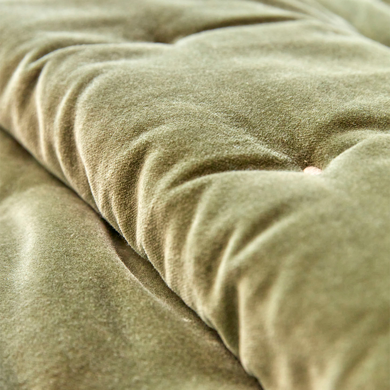 Jaipur Bedspread, 220 x 200cm, Olive Green-2