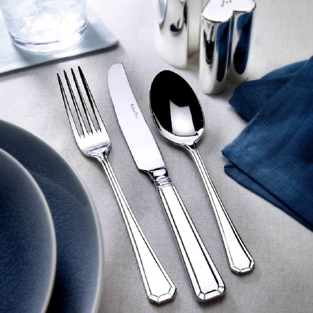 Grecian 7 piece place setting, Stainless Steel-1