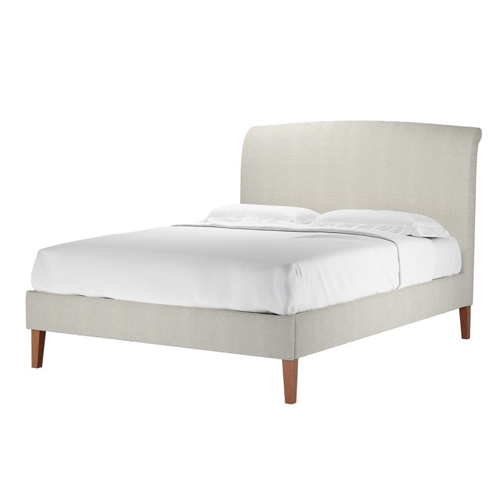 Thea Kingsize bed, H130 x W158 x L221cm, Clay-0