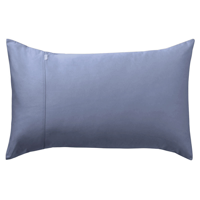 Cotton Sateen 500tc Standard Pair Pillowcases, 50 x 75cm, Atlantic-0