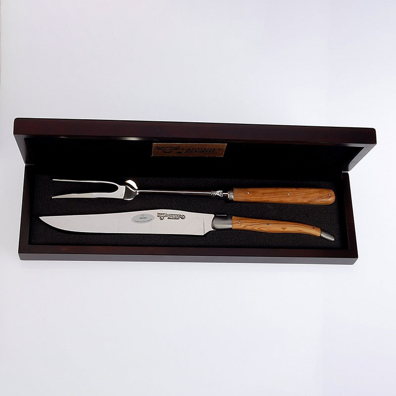 Laguiole- 2-Piece Carving Set, Rosewood Handles-0