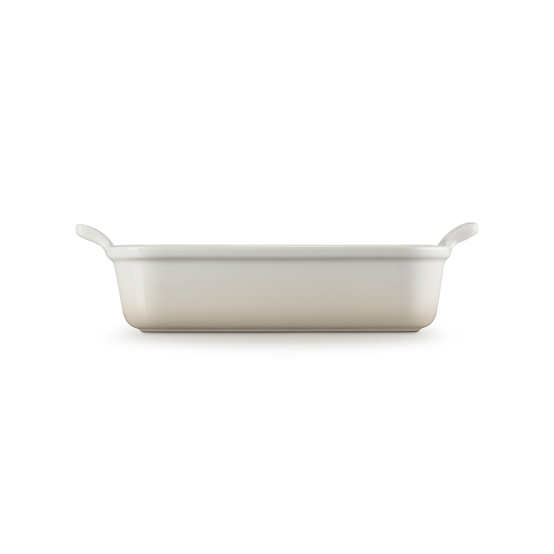 Stoneware Deep Rectangular dish, 26cm - 2.3 litre, Meringue-3