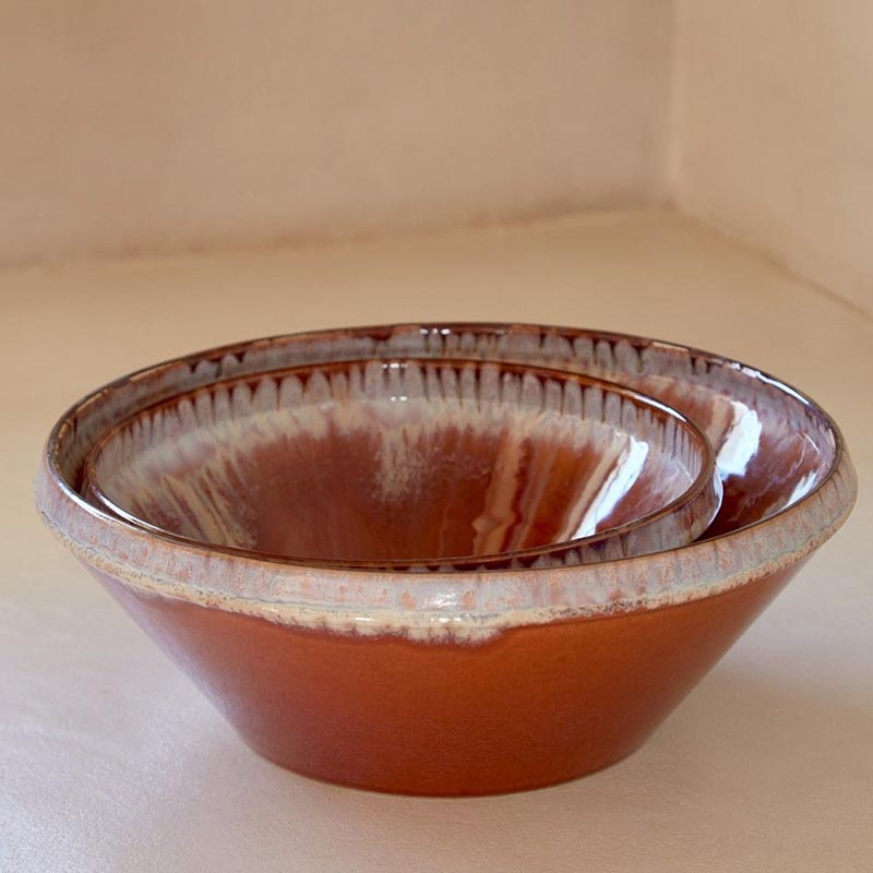 Poterie Serving Bowl, D32cm, Caramel Latte-3