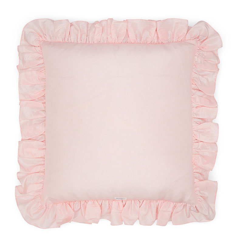 Lohini Ruffle Cushion, 42cm x 42cm, Salt pink-2