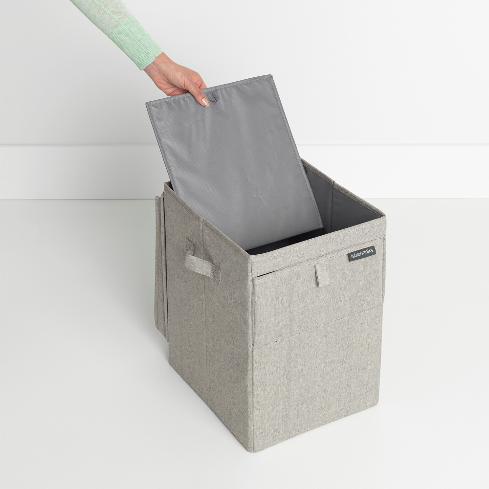 Stackable laundry box, 35 litre, Grey-8