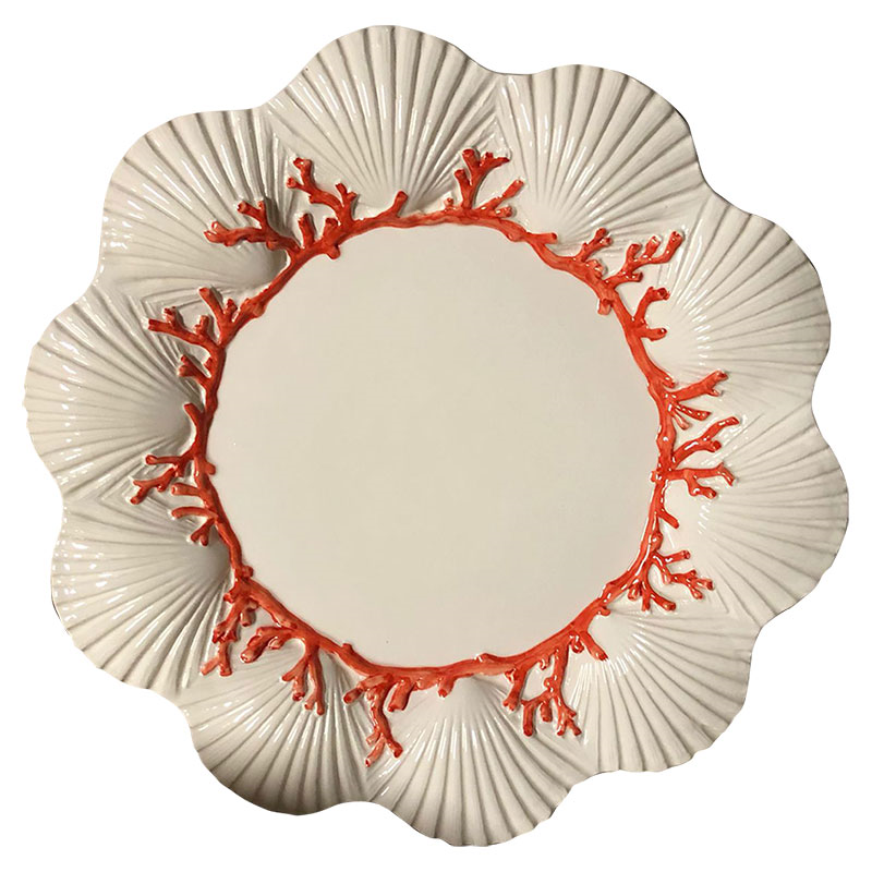 Saint Jacques Plate, D27cm, White-0