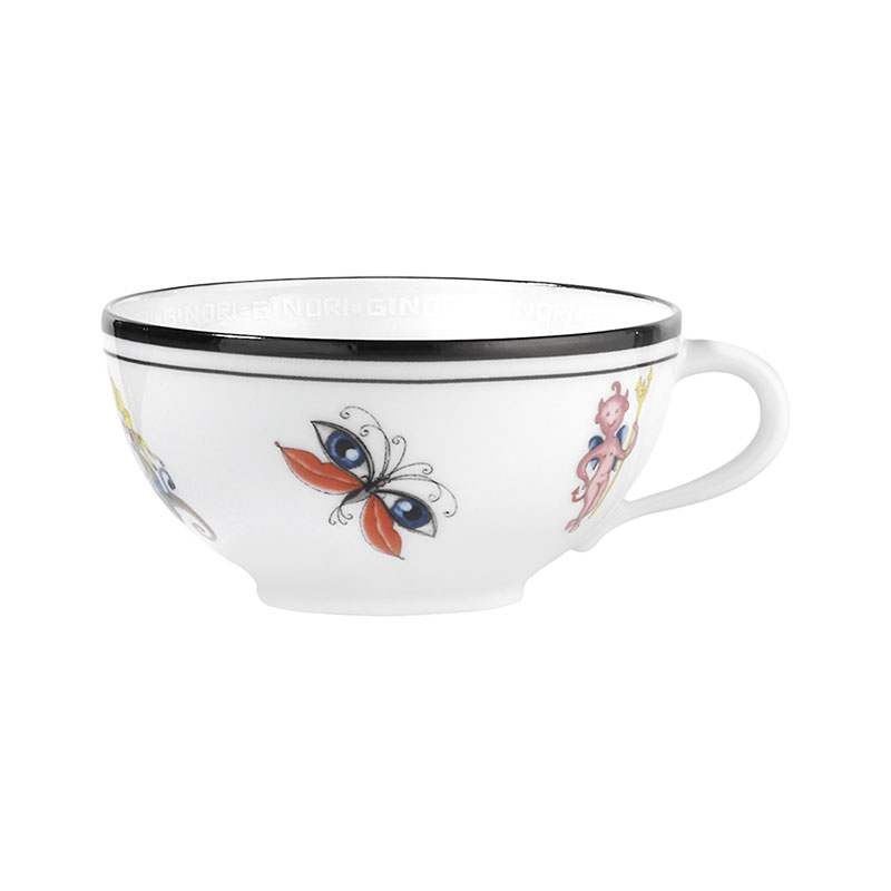 Arcadia Set of 2 Tea Cups with Saucers, 200ml, White-5