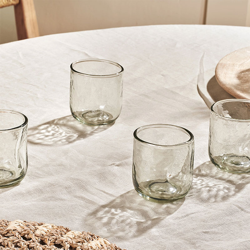 Chandani Set of 4 Tumblers, 200ml, Clear-2