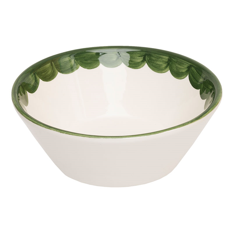 Scallop Bowl Set of 2, D16cm, Green-3