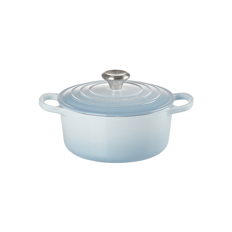 Signature Cast Iron Round casserole, 24cm - 4.2 litre, Coastal Blue-3