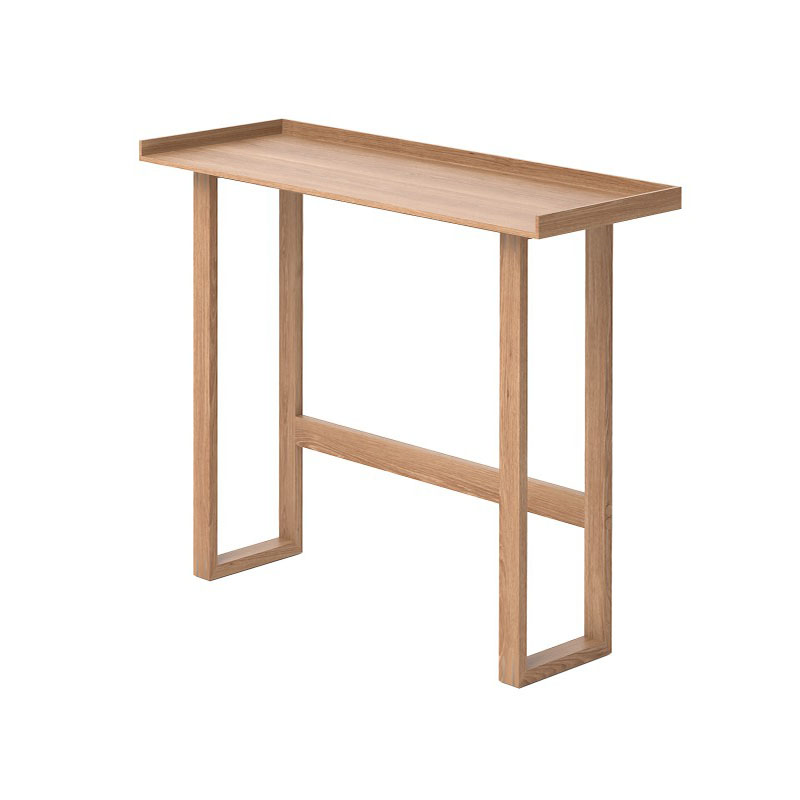 Slim Laptop Writing Table, H74 x W110cm, Oak-2