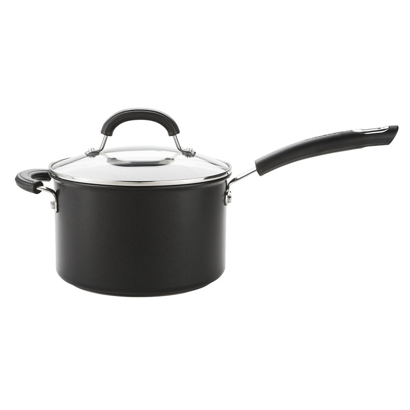 Total Anodised Non-Stick 3 Piece Pan Set, Black-4