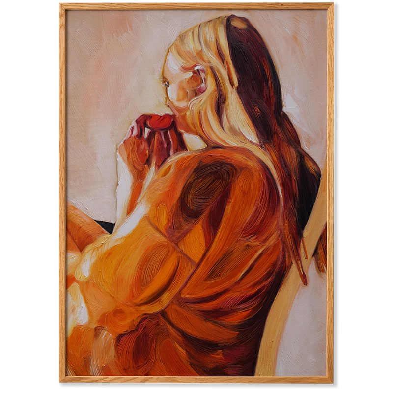 Blood Orange Framed Print, 50 x 70cm, Orange-0