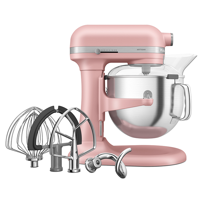 Bowl Lift Mixer, 6.6L, Dried Rose-2