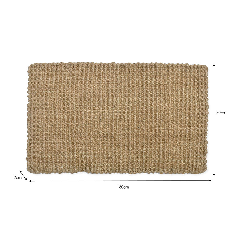 Jute doormat, 80 x 50cm, natural-2