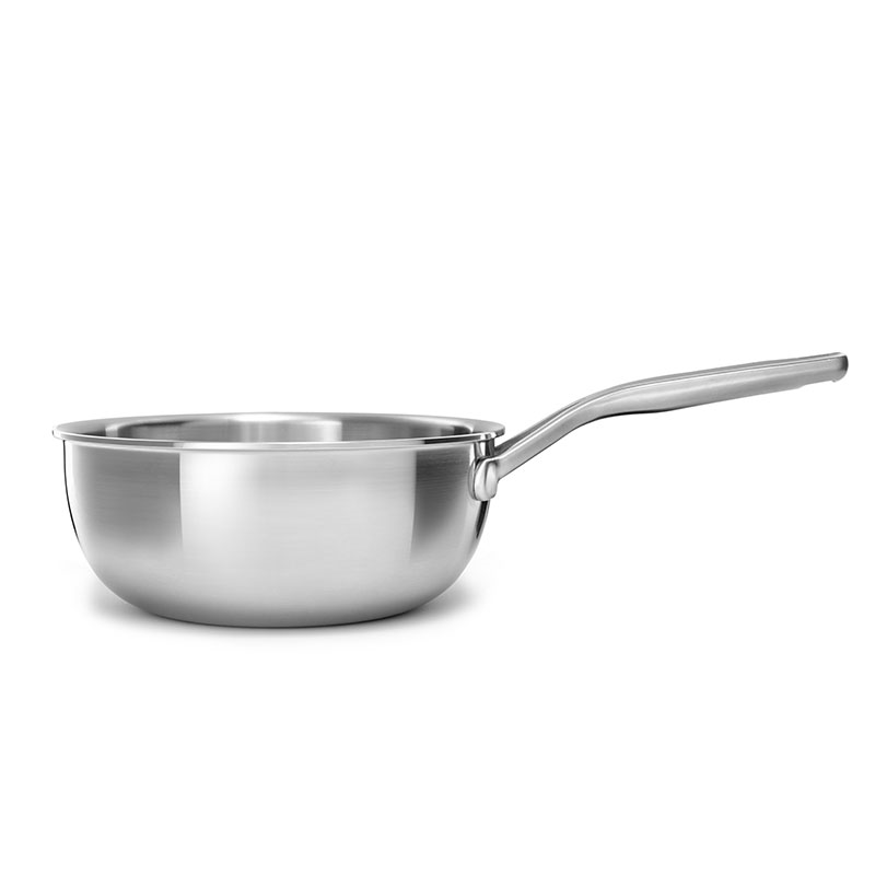 MultiPly Stainless Steel Chef's Pan, 22cm, Silver-1