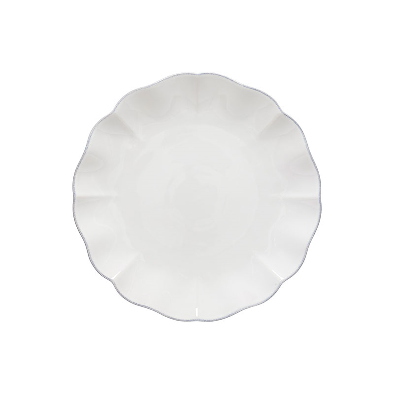 Rosa Set of 6 Dinner Plates, D28cm, White-0