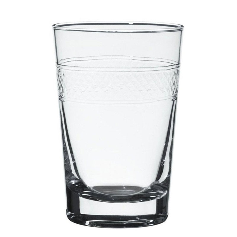 Bands Set of 6 Crystal Tumblers, 260ml, Clear-0