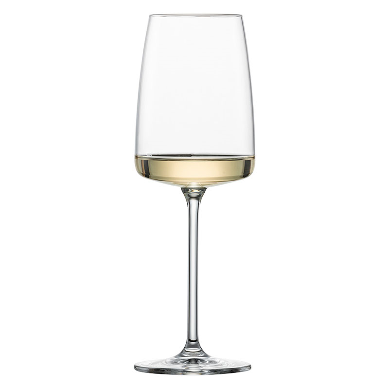 Vivid Senses Set of 2 Crystal White Wine Glasses, 363ml, Clear-2