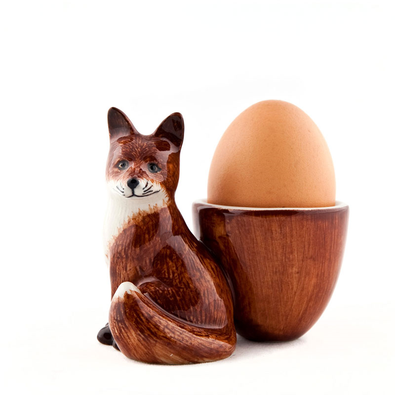 Fox Egg Cup, H8cm, Orange-0