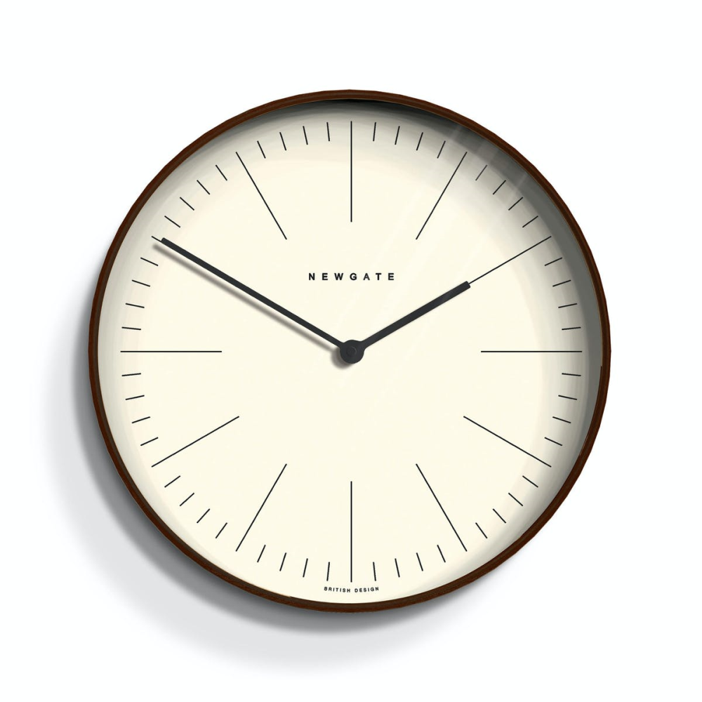 Mr Clarke Wall clock, Dia53cm, dark stain finish-1