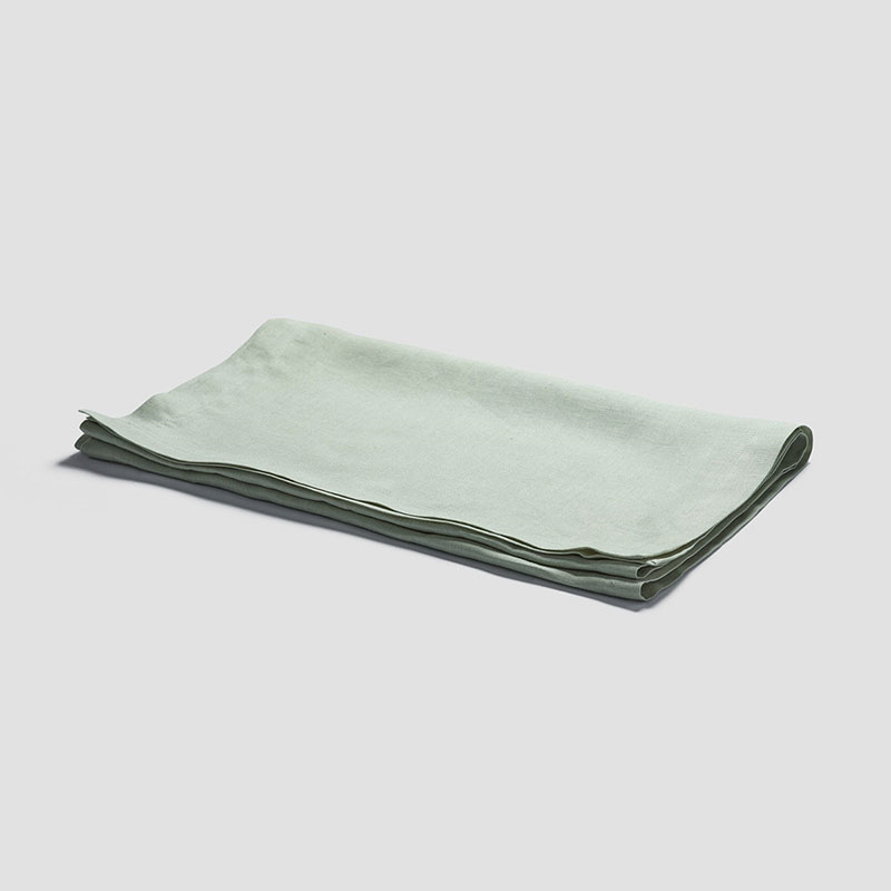 Linen Table Runner, 45 x 200cm, Sage Green-0