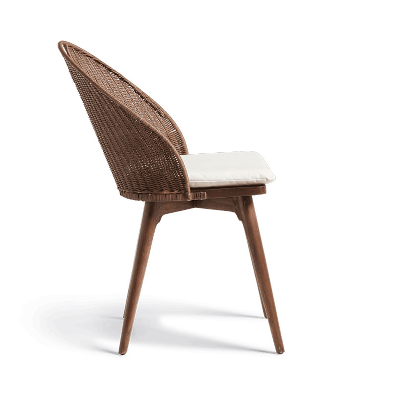 Panela Rattan Dining Chair, Chestnut-3