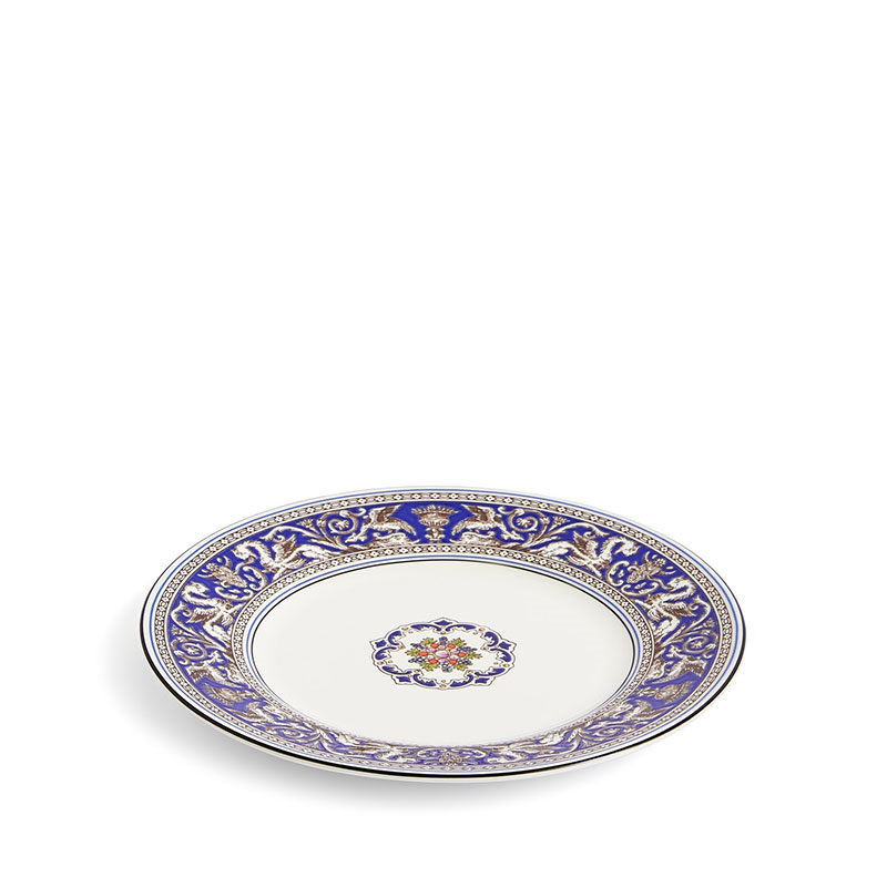 Florentine Plate, D20.6cm, Marine-1