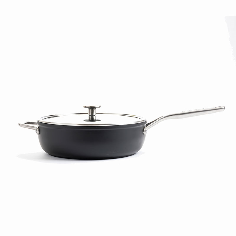 Forged Hardened Aluminium - Ceramic Non-Stick Saute Pan, 28cm, Black-2