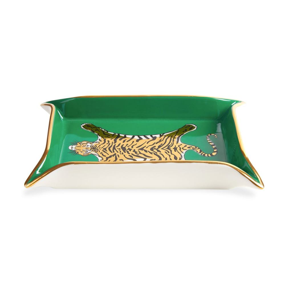 Tiger Valet Tray, Gold/Green-2