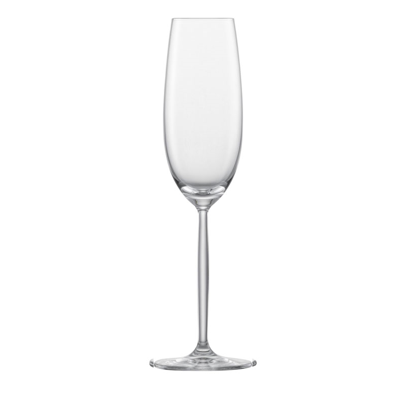 Muse Set of 4 Champagne Flutes, 220ml, Clear-0