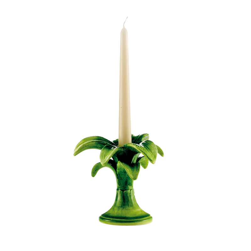 Palm Candlestick, Small, Green-0