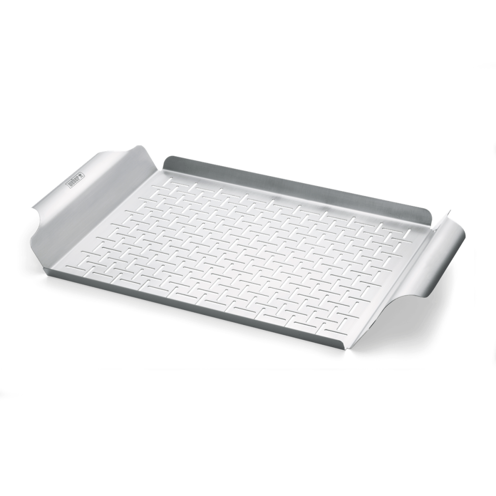 Rectangular grill pan, Silver-0