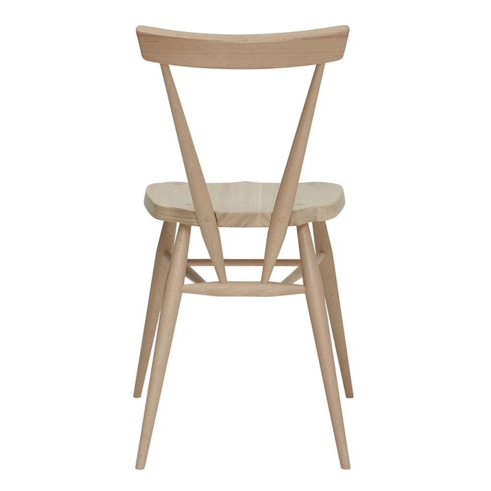 Originals Stacking Chair, L.Ercolani by Ercol, H80 x W49 x D50cm, Natural-1