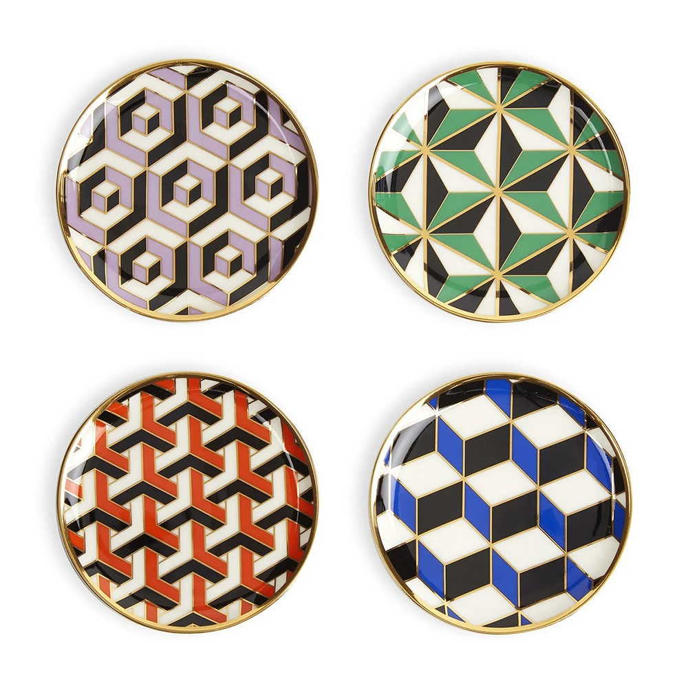 Versailles Set of 4 Coasters, D10cm, Multi-0